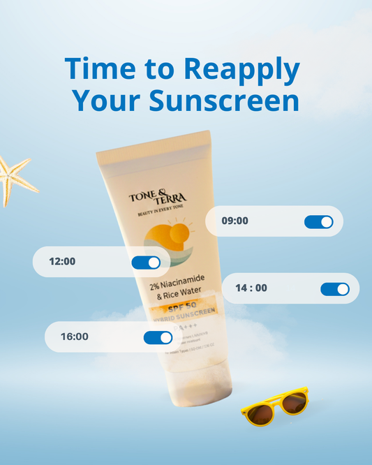 Tone & Terra 2% Niacinamide SPF 50 PA+++ Hybrid Sunscreen