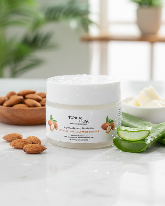 Tone & Terra Hydraglow Daily Moisturizer with Jojoba & Shea Butter
