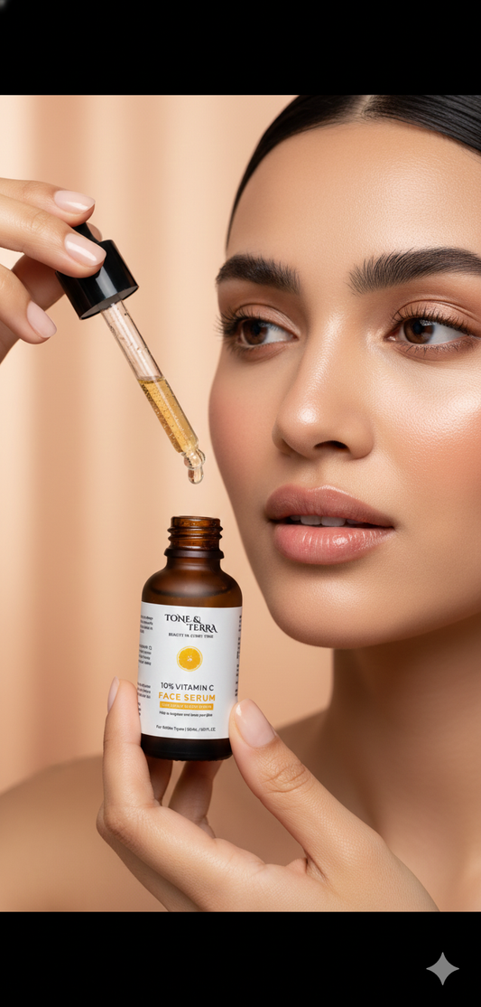Tone & Terra 10% Vitamin C Brightening Face Serum