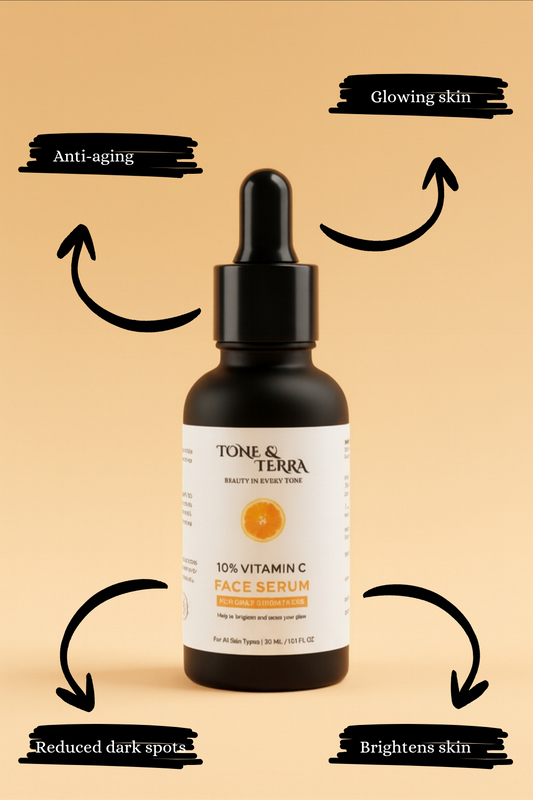 Tone & Terra 10% Vitamin C Brightening Face Serum