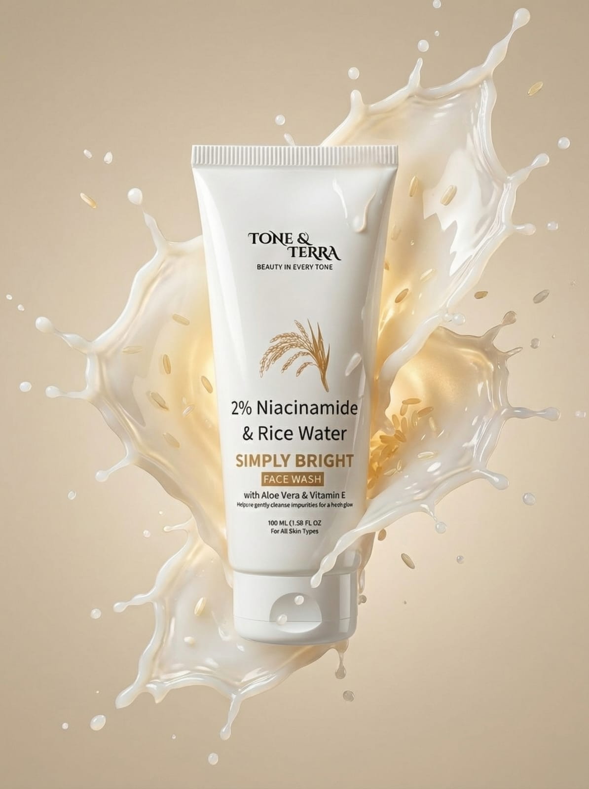 2% Niacinamide + Rice Water Brightening Face Wash