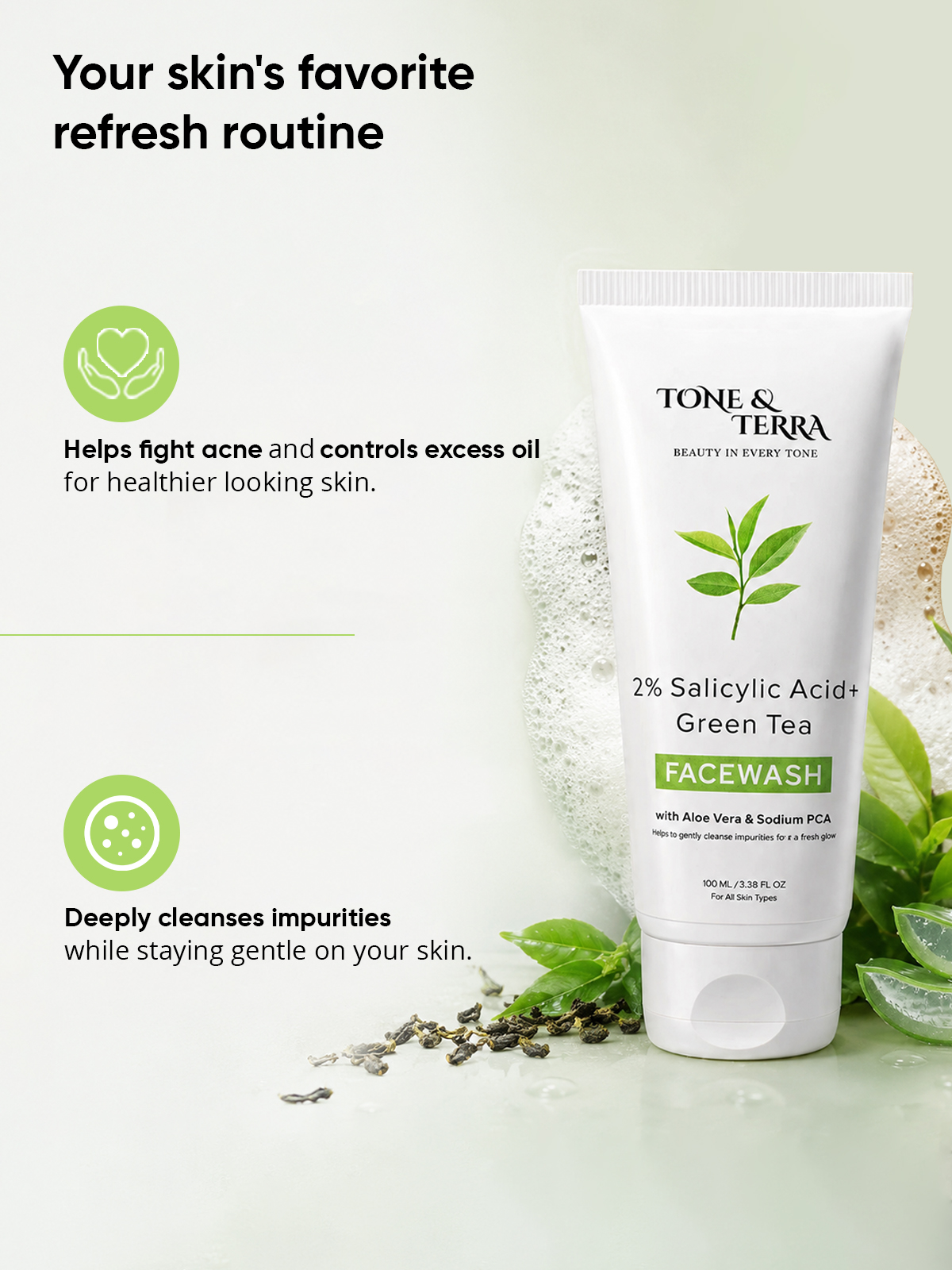 2% Salicylic Acid Face Wash for Acne & Oil Control