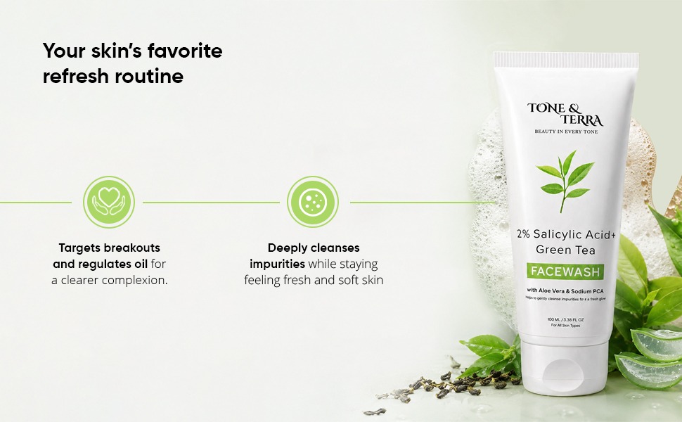 2% Salicylic Acid Face Wash for Acne & Oil Control — A+ content 1
